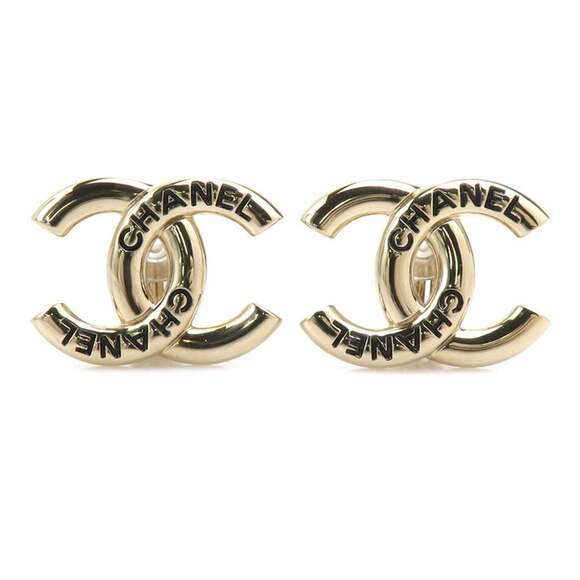 CHANEL Jewelry - CHANEL Gold Earrings